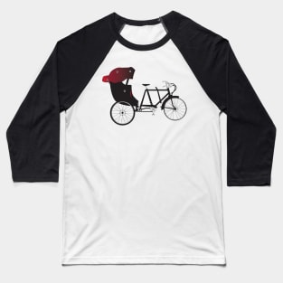 Asian Cycle Rickshaw Baseball T-Shirt